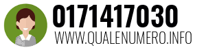 Numero di telefono 0171417030 0171417030
