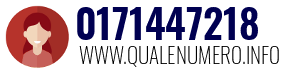 Numero di telefono 0171447218 0171447218