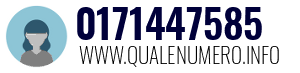 Numero di telefono 0171447585 0171447585