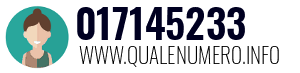 Numero di telefono 017145233 017145233