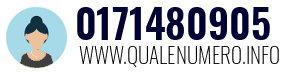 Numero di telefono 0171480905 0171480905