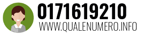 Numero di telefono 0171619210 0171619210