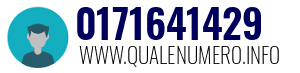 Numero di telefono 0171641429 0171641429