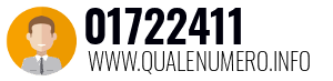 Numero di telefono 01722411 01722411