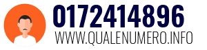 Numero di telefono 0172414896 0172414896