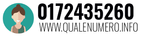 Numero di telefono 0172435260 0172435260