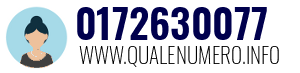 Numero di telefono 0172630077 0172630077