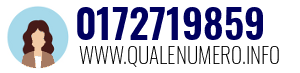 Numero di telefono 0172719859 0172719859