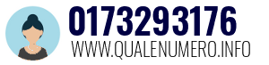 Numero di telefono 0173293176 0173293176