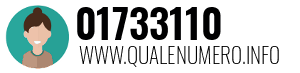 Numero di telefono 01733110 01733110
