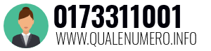 Numero di telefono 0173311001 0173311001