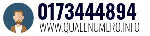 Numero di telefono 0173444894 0173444894