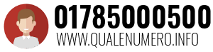 Numero di telefono 01785000500 01785000500