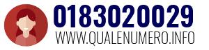 Numero di telefono 0183020029 0183020029