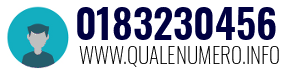 Numero di telefono 0183230456 0183230456