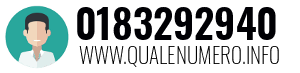 Numero di telefono 0183292940 0183292940