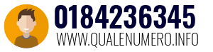 Numero di telefono 0184236345 0184236345