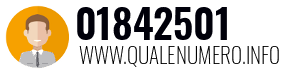 Numero di telefono 01842501 01842501