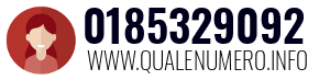 Numero di telefono 0185329092 0185329092