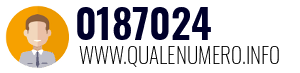 Numero di telefono 0187024 0187024
