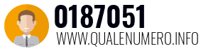 Numero di telefono 0187051 0187051