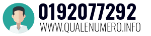 Numero di telefono 0192077292 0192077292
