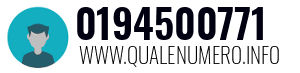 Numero di telefono 0194500771 0194500771
