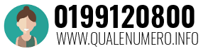 Numero di telefono 0199120800 0199120800