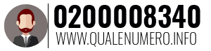 Numero di telefono 0200008340 0200008340