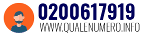 Numero di telefono 0200617919 0200617919