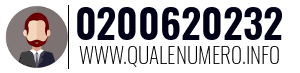 Numero di telefono 0200620232 0200620232