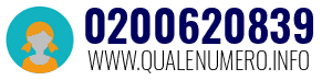 Numero di telefono 0200620839 0200620839