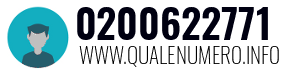 Numero di telefono 0200622771 0200622771