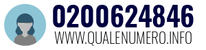 Numero di telefono 0200624846 0200624846