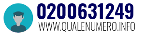 Numero di telefono 0200631249 0200631249