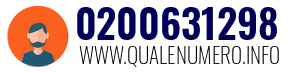 Numero di telefono 0200631298 0200631298