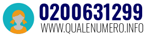 Numero di telefono 0200631299 0200631299