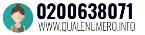 Numero di telefono 0200638071 0200638071