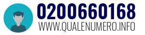 Numero di telefono 0200660168 0200660168