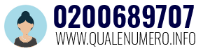 Numero di telefono 0200689707 0200689707