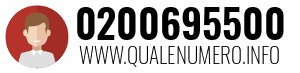 Numero di telefono 0200695500 0200695500