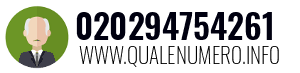 Numero di telefono 020294754261 020294754261