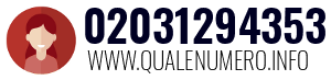 Numero di telefono 02031294353 02031294353