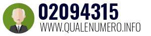 Numero di telefono 02094315 02094315
