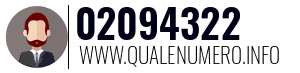 Numero di telefono 02094322 02094322