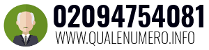 Numero di telefono 02094754081 02094754081