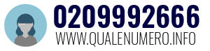 Numero di telefono 0209992666 0209992666