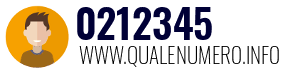 Numero di telefono 0212345 0212345
