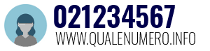Numero di telefono 021234567 021234567