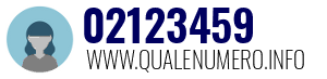 Numero di telefono 02123459 02123459